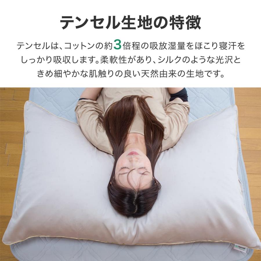 枕カバー 60×100cm フォスフレイクス テンセル100% まくらカバー