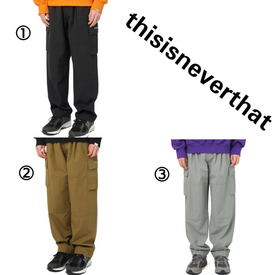 代引き手数料無料 ネバザ ディスイスネバーザット Thisisneverthat ロゴ カーゴパンツ グレー 茶色 黒 メンズ 韓国ブランド F167 Pimiluヤフーショップ 通販 Yahoo ショッピング 高質で安価 Janusmaister Com
