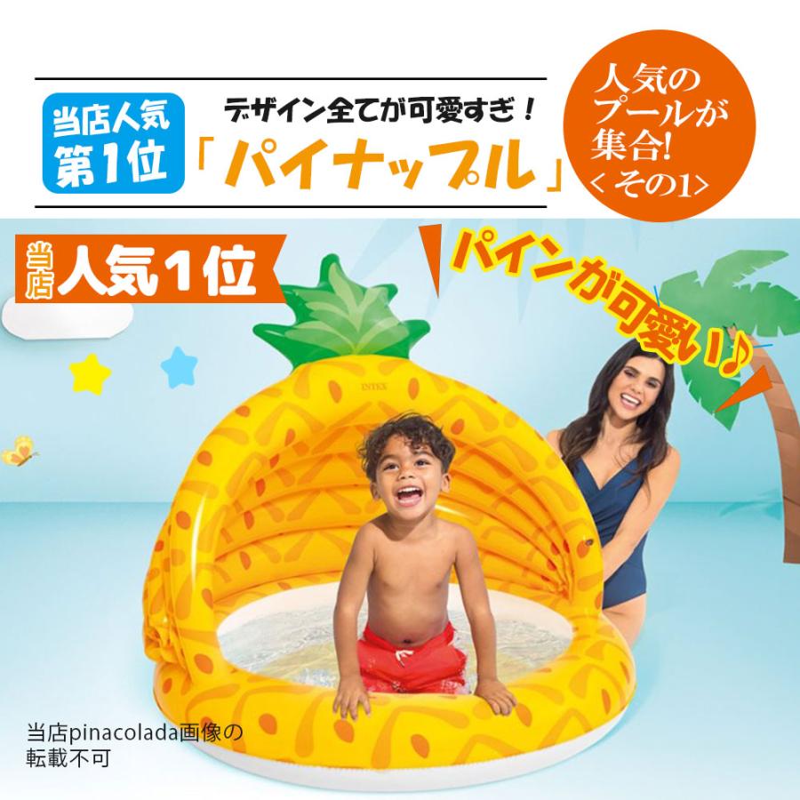 INTEX プール ビニールプール 家庭用 ベビープール 子供用 屋根付き 丸