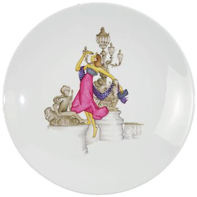 お値下げ。アビランドヴューパリ大皿4枚、小皿7枚、スープカップ6客セット