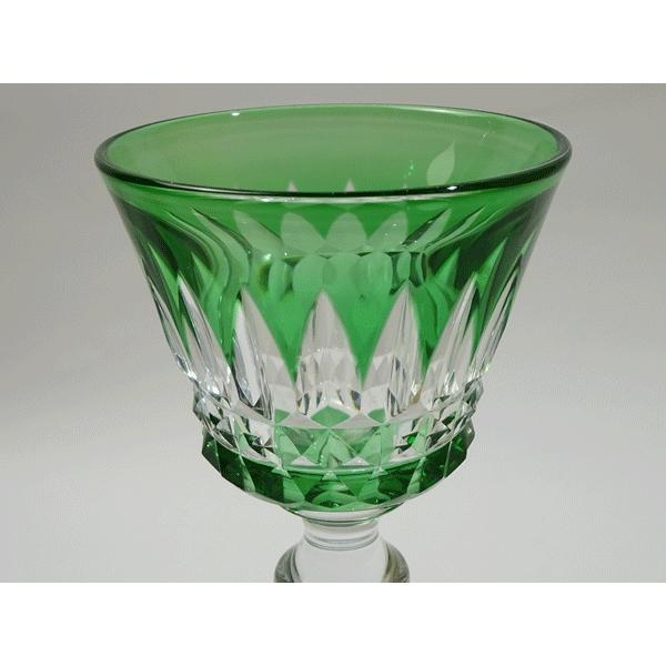 Baccarat バカラ グリーン 6客 ワイングラス グラス 食器 バカラ（Baccarat） ピカデリー カットワイングラス6色セット