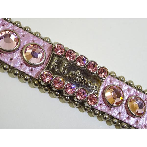 小型犬ドッグカラー 首輪 bb.simon ビービーサイモン ピンク