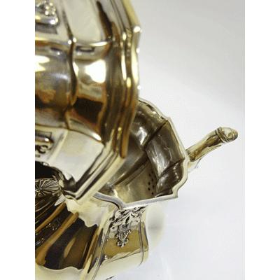 アンティーク ティーポット、コーヒーポット、シュガー、クリーマー4P