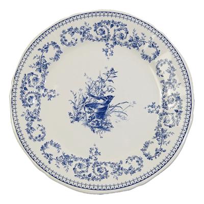 ジアン　Gien Les Depareillees Oiseau ジアン Les Depareillees Oiseau(鳥柄/ブルー) デザートプレート23.2cm