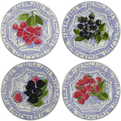 Gien Les Oiseaux デザートプレート2枚組 ジアン レ・オワゾ デザート