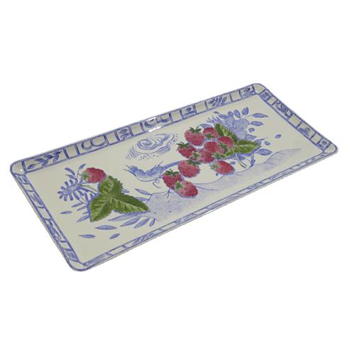 ジアン オワゾブルーフルーツ オブロング(サービス)トレイ36x15.5cm