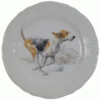 ジアン ソローニュの犬 デザートプレート23cm 6枚セット : ピナコテカ