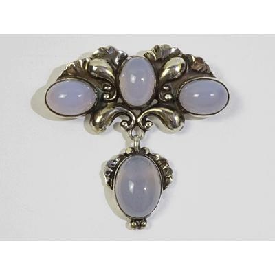 Georg Jensen ジョージジェンセン クラシカルブローチ152(ブルー 