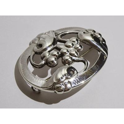 Georg Jensen ジョージジェンセン ブローチ101(オーバル