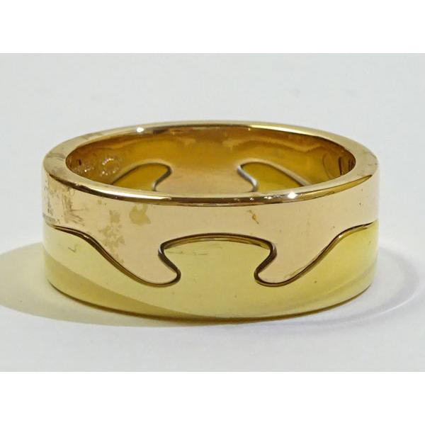 Georg Jensen ジョージジェンセン フュージョンリング 2連（ピンク 