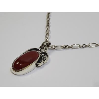 ジョージジェンセン イヤーペンダント ネックレス 2005 カーネリアン Georg Jensen（ジョージ ジェンセン） イヤーペンダント 2005
