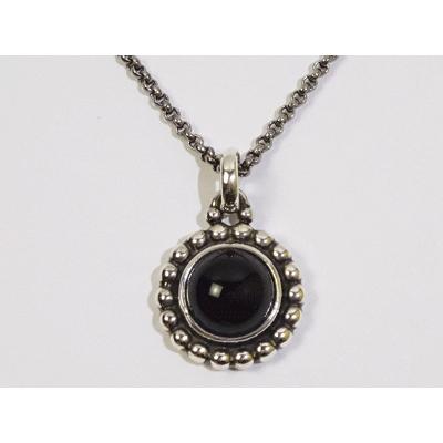 Georg Jensen ジョージジェンセン ペンダント 9A ブラックオニキス 