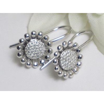 ジョージジェンセン ピアス(フック) 602B SUNFLOWER ダイヤモンド(0.14