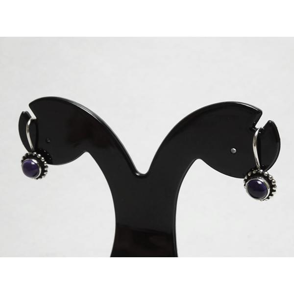 Georg Jensen ジョージジェンセン ピアス9 (アメジスト) (フック 