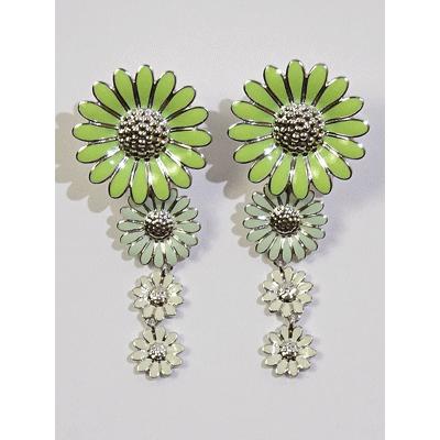 ジョージジェンセン ピアス スティーネ・ゴヤ Daisy(ホワイト/グリーン 