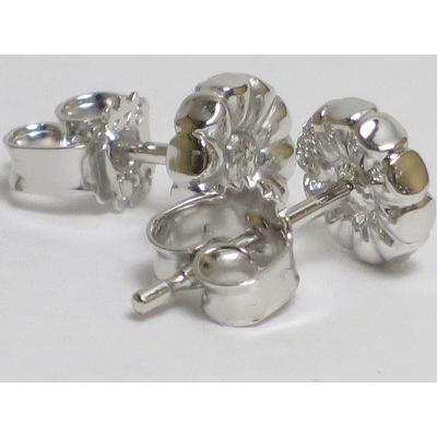 ジョージジェンセン　ピアス　デイジー白 デイジー (DAISY) ピアス - スターリングシルバー 18Kゴールド