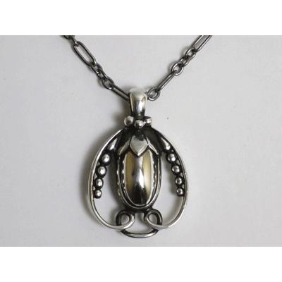 Georg Jensen（ジョージ ジェンセン） イヤーペンダント1990 (シルバー