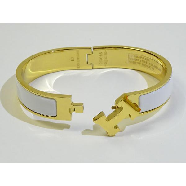 HERMES（エルメス） バングル ブレスレット クリックH ホワイト GM