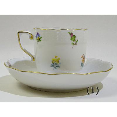 ヘレンド（HEREND） サックスブーケ コーヒーカップソーサー 707(BS1 