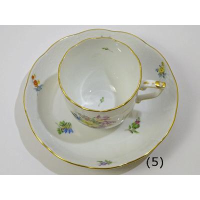 ヘレンド サックスブーケ コーヒーカップソーサー 707(BS5)水仙 