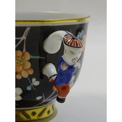 ヘレンド  黒地紅梅(PFNC) ラージカップソーサーの画像