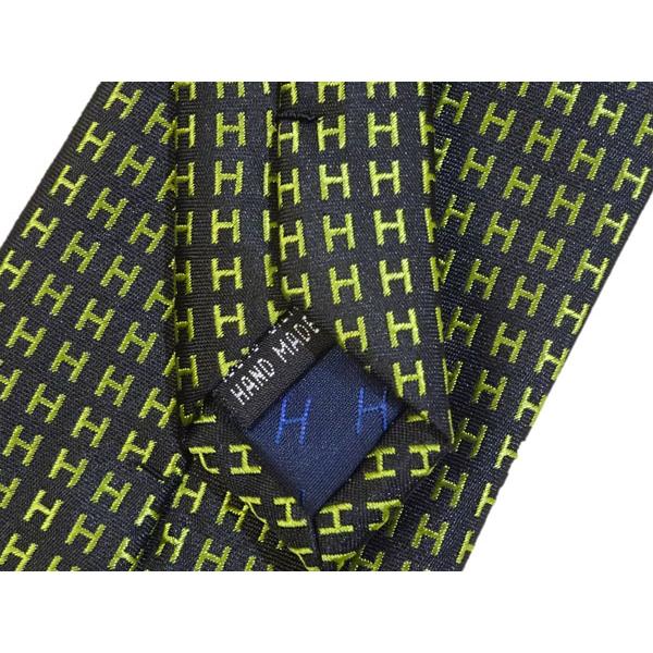 【美品】エルメス　ネクタイ　黒　H柄　総柄 HERMES（エルメス） ネクタイ H柄 ブラック : ピナコテカ - 通販