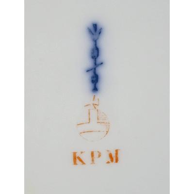 kpmベルリン 朝顔 金彩ドット 飾り皿 【公式通販】