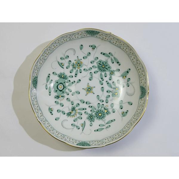 MEISSEN - マイセン　インドの華　リッチグリーン　大皿　プレート マイセン インドの華 グリーン プレート 21cm 皿 お皿 ギフト
