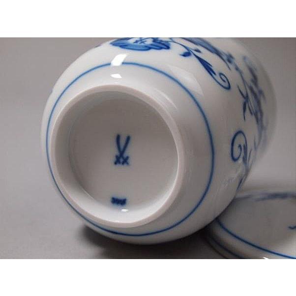 マイセン ブルーオニオン 蓋付き湯呑み 小ペア2客セット : ピナコテカ