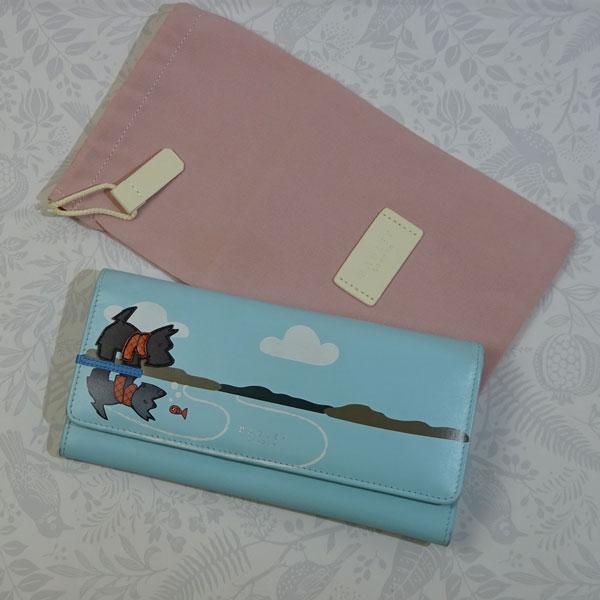 RADLEY（ラドリー） ウォレット 長財布 テリア犬 アイスブルー 