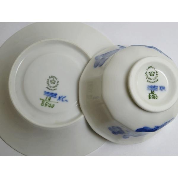 ロイヤルコペンハーゲン　ブルーフラワー　アンギュラー　21スーププレート×2 ROYAL COPENHAGEN（ロイヤルコペンハーゲン） ブルーフラワー