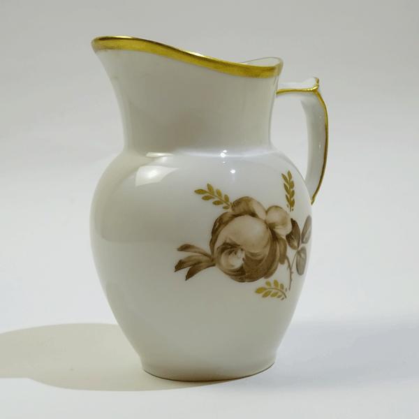 ロイヤルコペンハーゲン ブラウンローズ シュガーポットとクリーマーの  