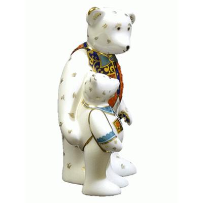 ロイヤルクラウンダービー フィギュリン(陶磁器置物) ダディとジョージ