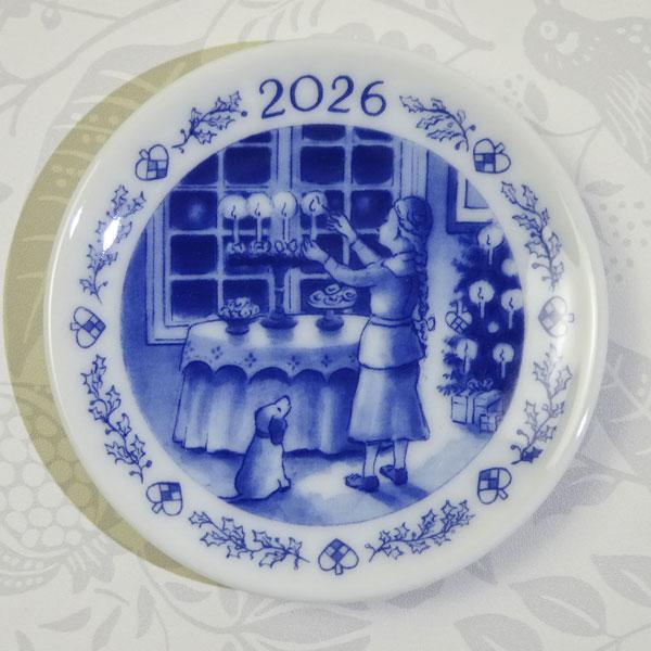 （新品未使用）【ロイヤルコペンハーゲン】　「2026年記念イヤープレート」箱付き ROYAL COPENHAGEN（ロイヤルコペンハーゲン） 新入荷!2026 ミニ