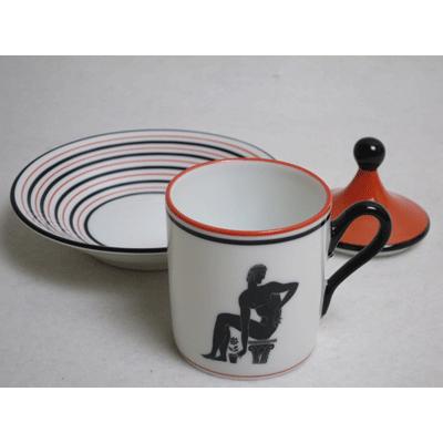 Richard Ginori リチャードジノリ ジオポンティ 蓋付きデミタス Richard Ginori リチャードジノリ ジオポンティ 蓋付きデミタス