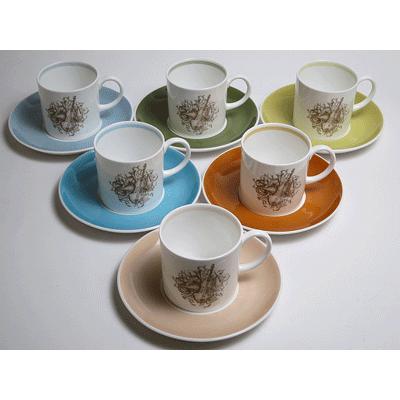 スージー・クーパーオーバル型6枚セット