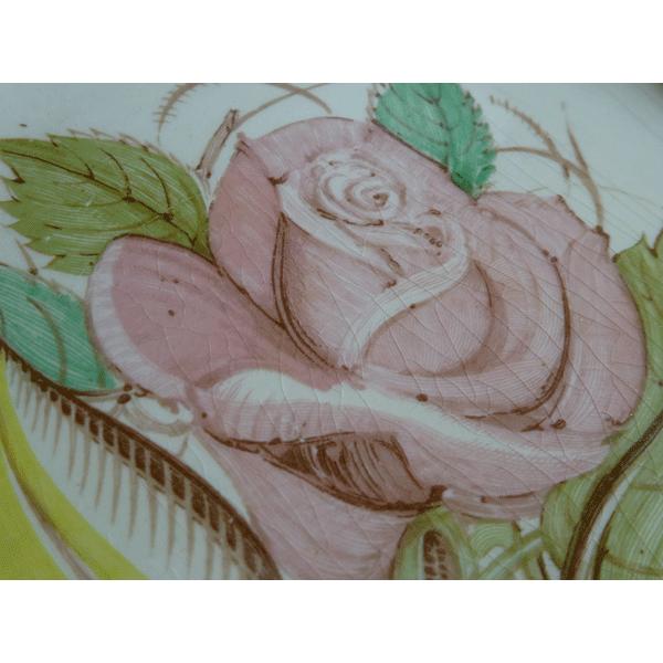 貫入有り)スージークーパー パトリシアローズ グリーン スープ皿23cm