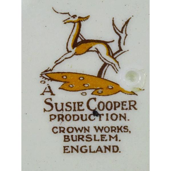 貫入有り)スージークーパー パトリシアローズ グリーン スープ皿23cm