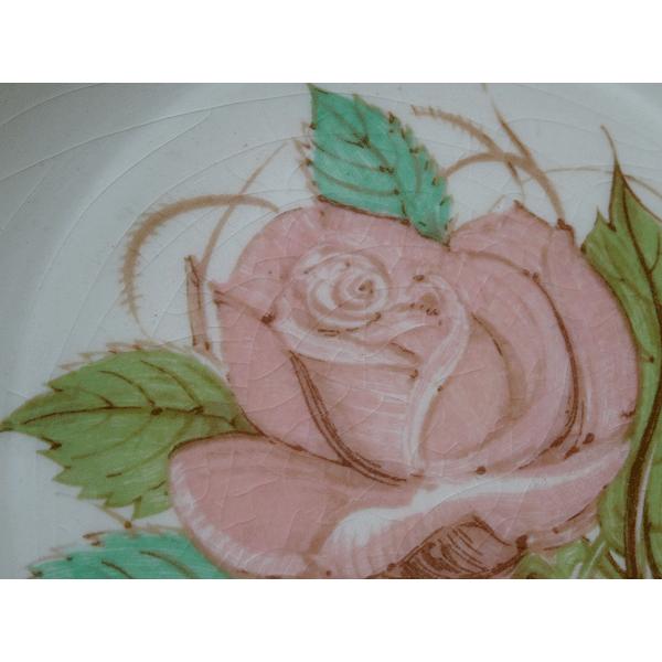 貫入有り)スージークーパー パトリシアローズ グリーン スープ皿20cm(2