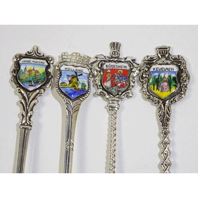 シルバーエナメル 紋章コーヒースプーン 6本セット+1本 : ピナコテカ