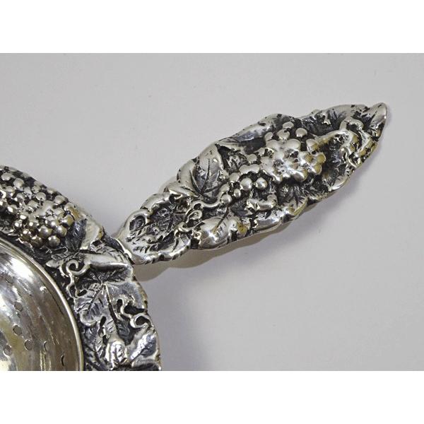 シルバー ティーストレーナー 茶こし 葡萄モチーフ : ピナコテカ