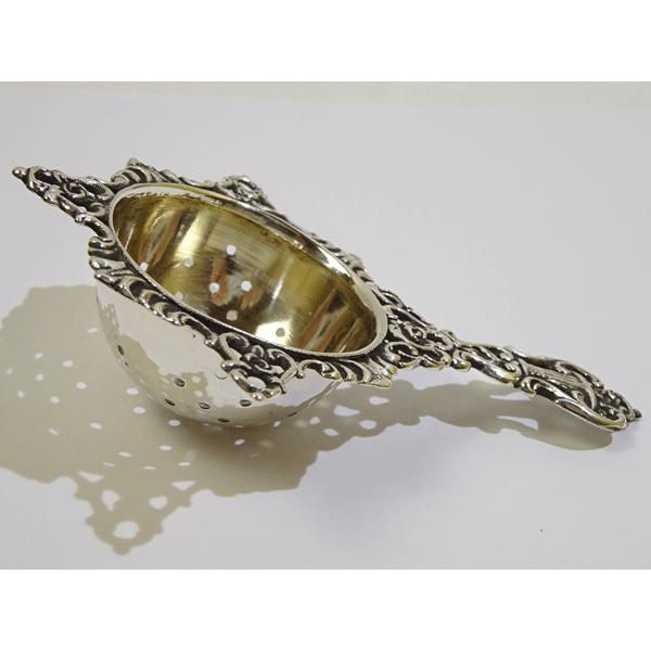 シルバーティーストレーナースタンド付き 茶こし15cm シルバーティーストレーナースタンド付き 茶こし15cm(No.155