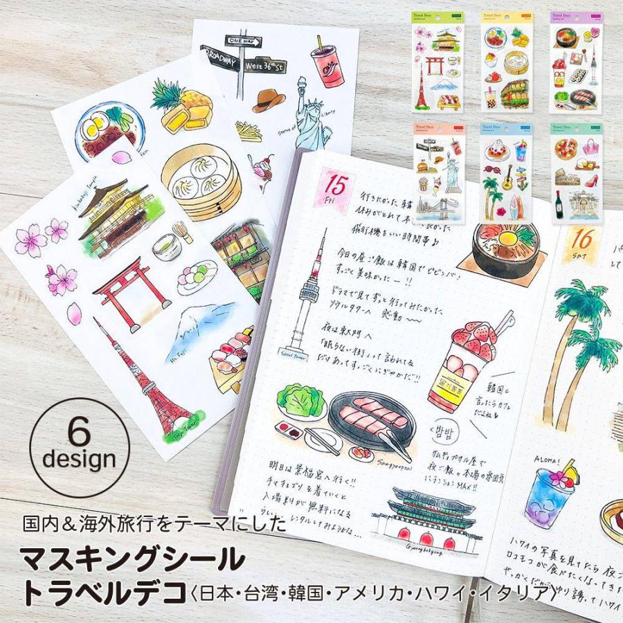 シール トラベルデコ コラージュ素材 コラージュシール マスキング