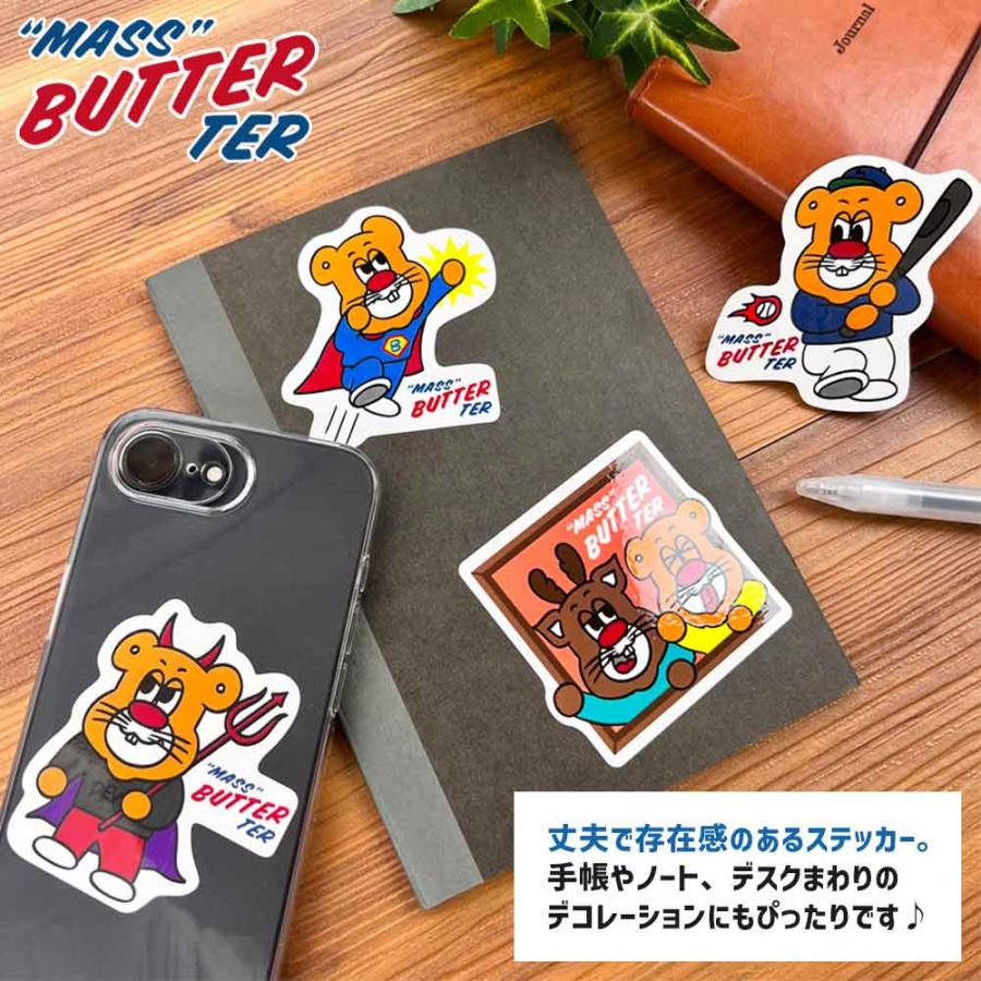 Fire King バターケース　シール付き　未使用 バターマスター・貼ってはがせるステッカー かわいい キャラクター