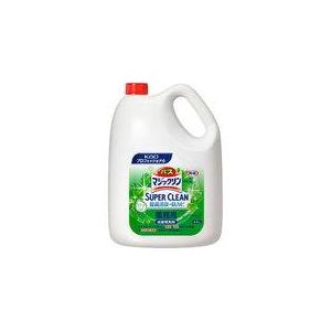 バスマジックリンSUPERCLEAN  グリーンハーブの香り 除菌・消臭・防カビ浴室用洗剤  送料無料  カビとり 防カビ 4.5L×4本 花王　業務用洗剤 | 