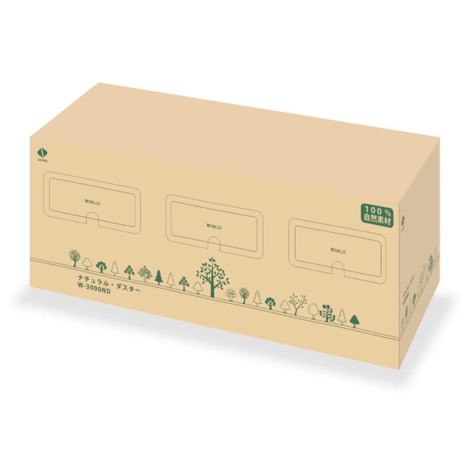 ナチュラル・ダスターW-3000ND 3ロール入り 送料無料 セイワ 業務用洗剤 プラスチックを一切使用してない植物由来のダスター SDGｓ 環境に優しい エコマーク | 