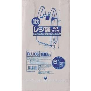 レジ袋 関東6号/関西20号 RJJ06 RKK06 送料無料 100枚×80冊 メーカー直送時間指定不可 ジャパックス　業務用品
