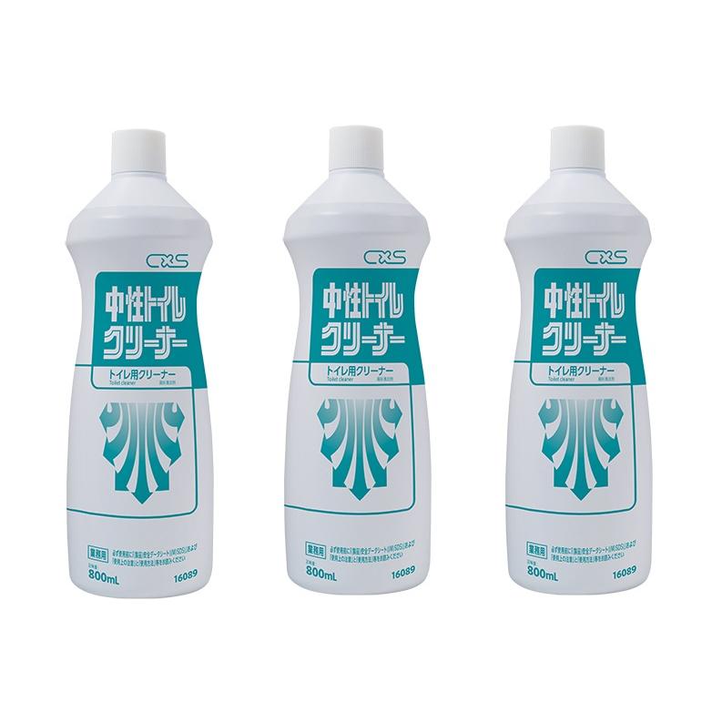 中性トイレクリーナー    優れた洗浄力と、手や素材に優しい安全性を１つにしました    800ml×12本        C×S   シーバイエス 　業務用洗剤 | 