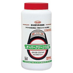 オーバークリーン100 送料無料 石鹸カス・毛髪などパイプ詰まりに 排水管用洗剤 1kg×12本入 横浜油脂工業 リンダ Linda 業務用洗剤 ※医薬用外劇物 | 