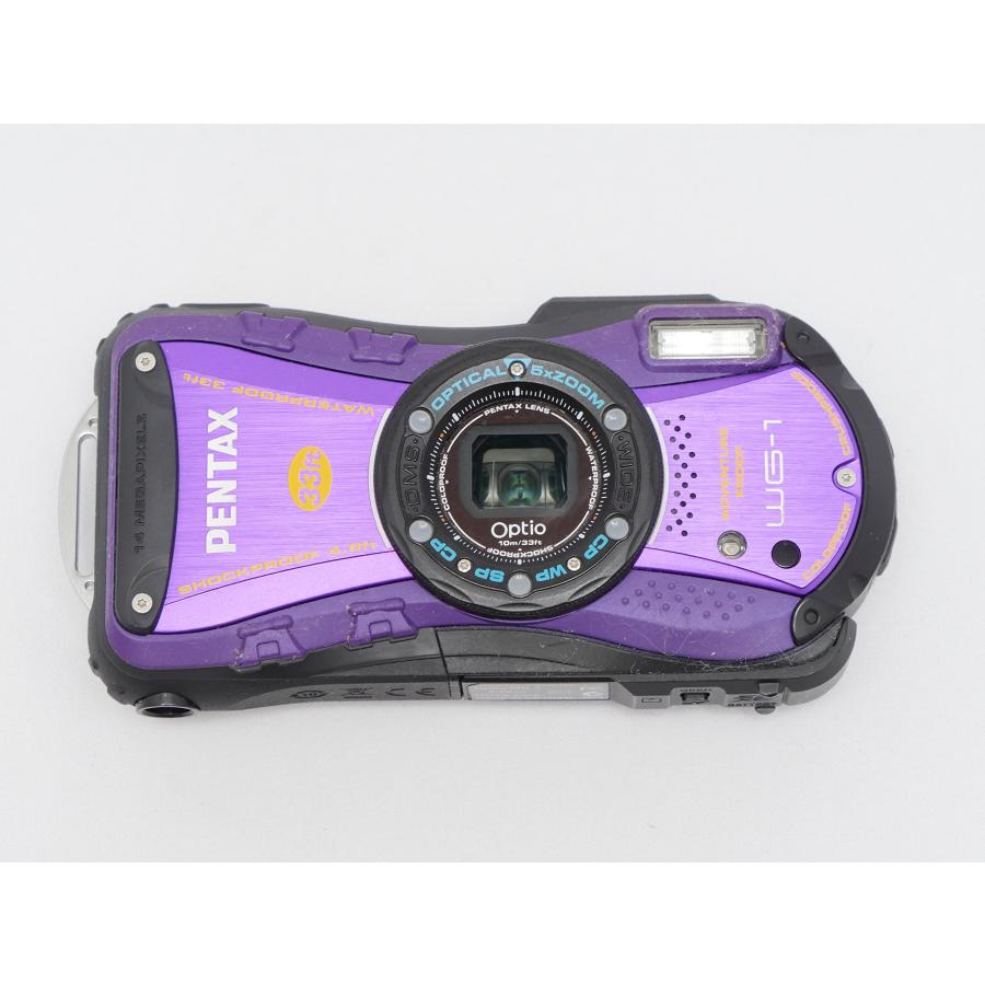 PENTAX 防水デジタルカメラOptio WG-1パープル 約1400万画素 広角28mm 